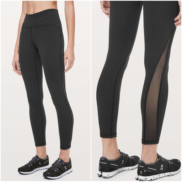 lululemon athletica Pants - Lululemon Train Times Leggings High-Rise 25" Black Luxtreme Sz 4